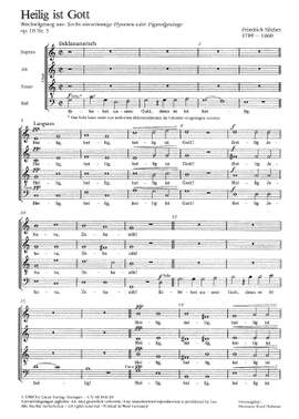 Silcher: Heilig ist Gott; Hymne