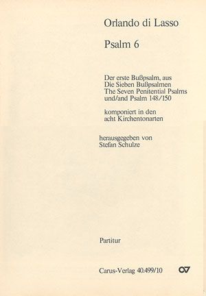 Lasso: Psalm 6