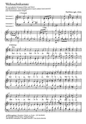 Horn: Weihnachtskantate (dMoll)
