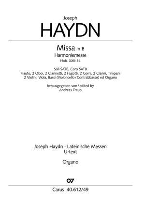 Harmoniemesse in B (Hob. XXII:14; B-Dur): organ part