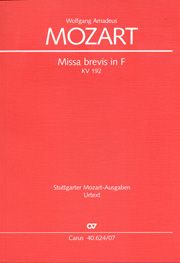 Mozart: Missa brevis in F (KV 192 (186f); F-Dur)