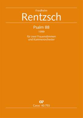 Rentzsch: Psalm 88 für zwei Frauenstimmen und Kammerorchester