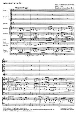 Mendelssohn Bartholdy: Ave maris stella