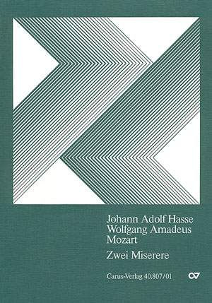 Hasse; Mozart: Miserere