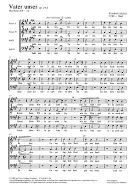 Silcher: Vater unser (Op.24 no. 2; ADur)