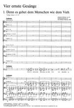 Brahms: Vier ernste Gesänge op. 121 (arr Komma) Product Image