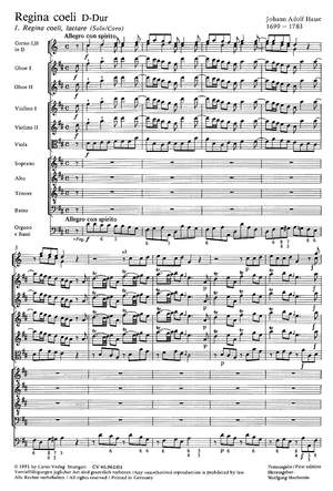 Hasse: Regina coeli in D (DDur)