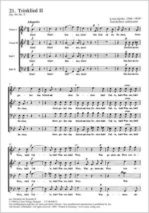 Spohr: Trinklied (II) (Op.44 no. 5; B-Dur)