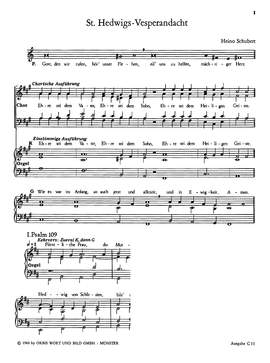 Schubert: St. HedwigsVesperandacht