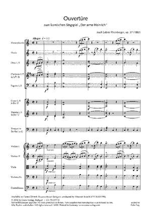 Rheinberger: Der arme Heinrich (Op.37)