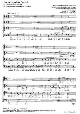 Rheinberger: Justus ut palma florebit (Op.58 no. 5; ADur)