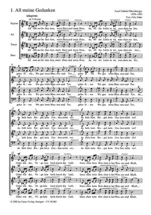 Rheinberger: Fünf Lieder und Gesänge op. 2