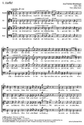 Rheinberger: In Sturm und Frieden op. 170