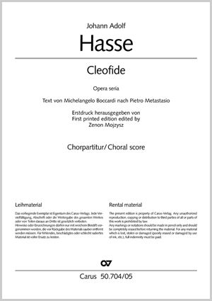 Hasse: Cleofide