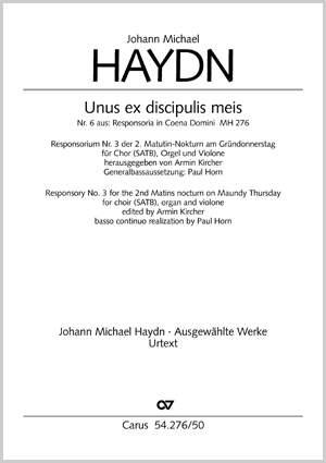 Haydn: Unus ex discipulis meis (MH 2766; dorisch)