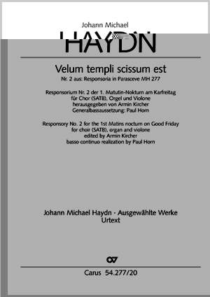 Haydn: Velum templi scissum est (MH 2772; dorisch)