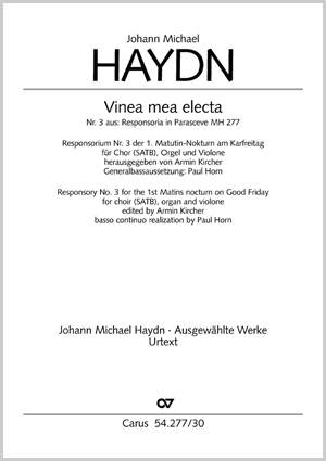 Haydn: Vinea mea electa (MH 2773; a-Moll)