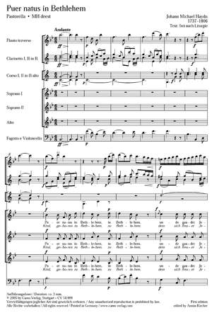 Haydn: Puer natus in Behtlehem (deest)