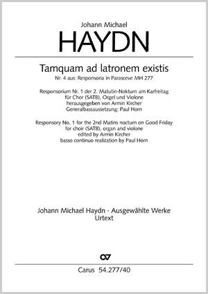 Haydn: Tamquam ad latronem existis (MH 2774; dorisch)