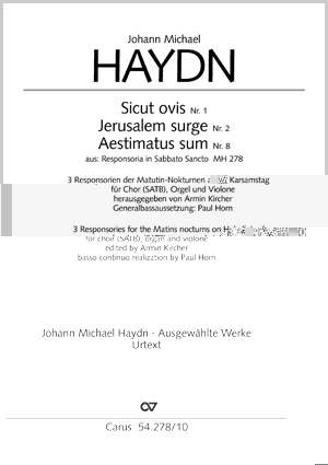 Haydn, J.M.: Sicut ovis, Jerusalem surge, Aestimatus sum