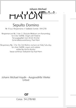 Haydn: Sepulto Domino (MH 2789; C-Dur)