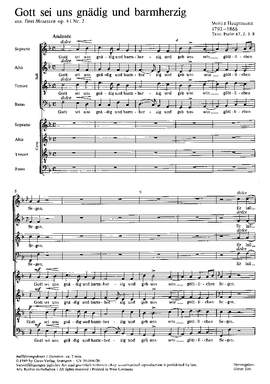 Hauptmann: Gott, sei uns gnädig (Op.41 no. 2; FDur)