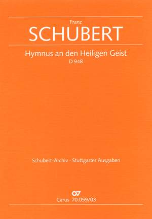 Schubert: Hymnus an den Heiligen Geist (D 948; C-Dur)