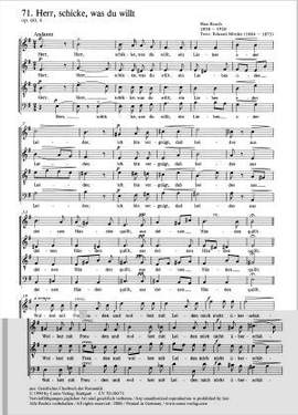 Bruch: Herr, schicke, was du willst (Op.60 no. 4; eMoll)