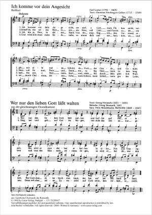 Mendelssohn Bartholdy: Wer nur den lieben Gott läßt walten (aMoll)