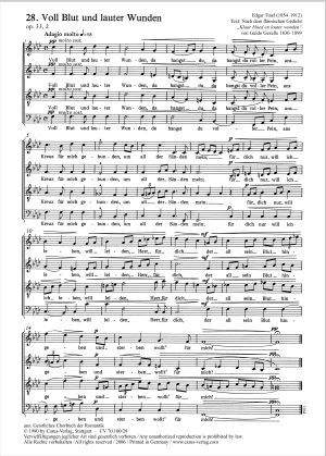 Tinel: Voll Blut und lauter Wunden (Op.33 no. 2; fMoll)