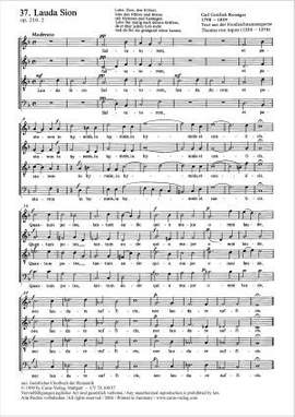 Reissiger: Lauda Sion (Op.210 no. 2; FDur)