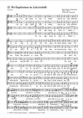 Tschaikowsky: Wo Engelsstimm im Lied erschallt (FDur)