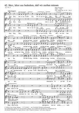 Wermann: Herr, lehre uns bedenken, daß wir sterben müssen (Op.66 no. 6; GDur)