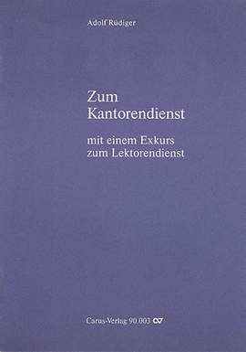 Zum Kantorendienst
