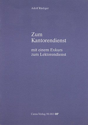 Zum Kantorendienst