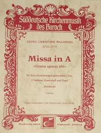 Wagenseil: Missa in A (ADur)
