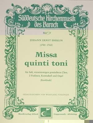 Eberlin: Missa quinti toni (CDur)