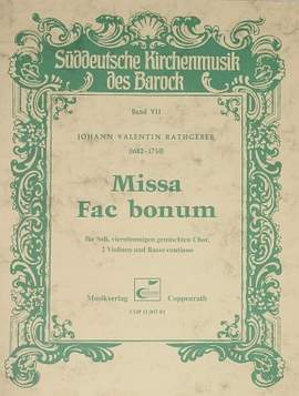 Rathgeber: Missa Fac bonum (GDur)