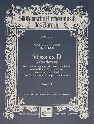 Micksh: Missa ex D (D-Dur)
