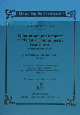 Rathgeber: Offertorium pro tempore nativitatis Domini nostri Jesu Christi (Op.20. Feb; GDur)