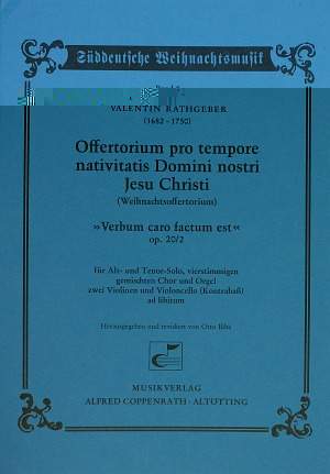 Rathgeber: Offertorium pro tempore nativitatis Domini nostri Jesu Christi (Op.20. Feb; G-Dur)