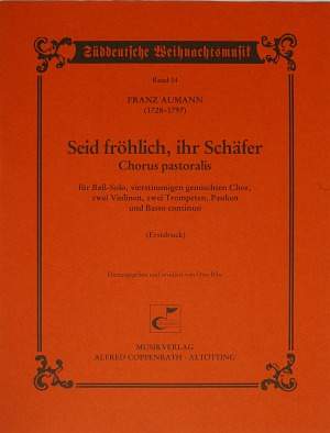 Aumann: Seid fröhlich, ihr Schäfer (CDur)