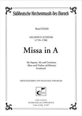 Schenk: Missa in A (ADur)