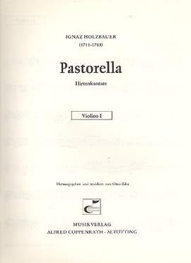 Holzbauer: Pastorella: violin 1 part