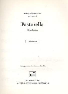 Holzbauer: Pastorella: violin 2 part