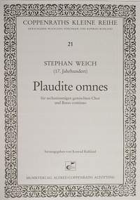 Weich: Plaudite omnes (Freuet euch alle)