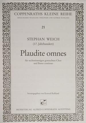 Weich: Plaudite omnes (Freuet euch alle)