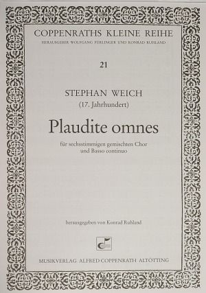 Weich: Plaudite omnes (Freuet euch alle)