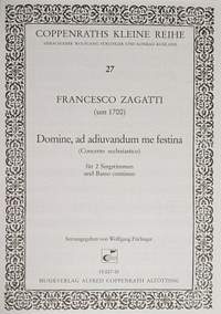 Zagatti: Domine, ad adiuvandum me festina (ADur)