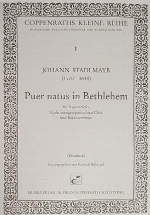 Stadlmayr: Puer natus in Bethlehem